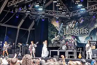 Lovebites performing in 2024