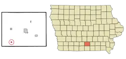 Location of Derby, Iowa