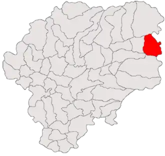 Location in Bistrița-Năsăud County