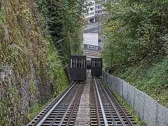 View from upper station