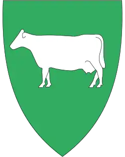 Coat of arms of Lyngdal Municipality (1987-2019)