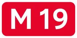 Highway M19 shield}}