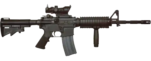 An M4 carbine with a TA01NSN ACOG