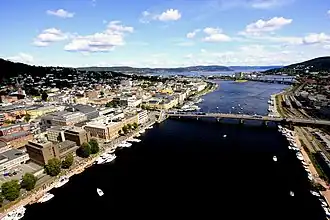 Union Brygge area along the Drammenselva