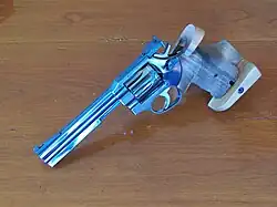 MR 38 Match sporting variant chambered in .38 Special with ergonomic grip and 5¾" barrel