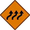 CW1-4c (D) Triple lane shift (right)