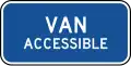 D9-6P Van accessible (plaque)