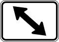 M6-5 (I) Double Diagonal Left Directional Arrow