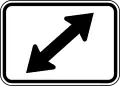M6-5 (D) Double Diagonal Right Directional Arrow