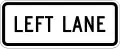 R3-5bP Left lane (plaque)