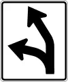 R3-6b Optional movement lane control, double left turns