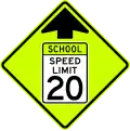 S4-5 School speed limit ahead