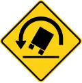 W1-13L Truck rollover warning (left)