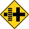 W10-2L Crossroads with parallel tracks (left)