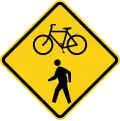 W11-15 Bicycle and pedestrians