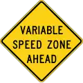 W3-5b Variable Speed Zone Ahead