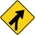 W4-5 Merge (entering roadway)