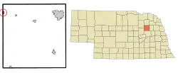 Location in Madison County and the state of Nebraska