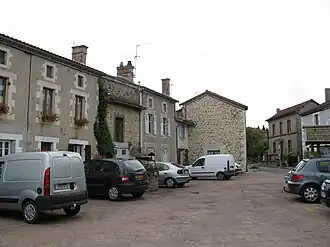 The main square in Maisonnais-sur-Tardoire