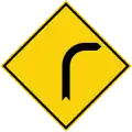Curve to the right