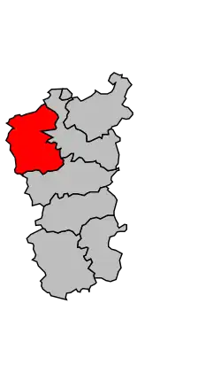 Location of the canton in the arrondissement of Commercy