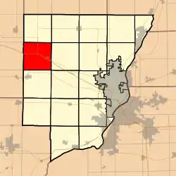 Location in Peoria County