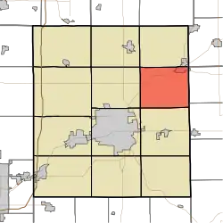 Location of Delaware Township in Delaware County