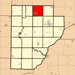 Location in Fulton County