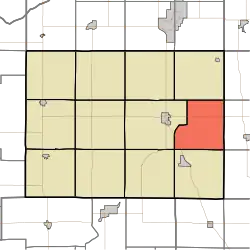 Location in Pulaski County