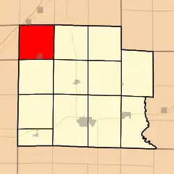 Location in Clay County