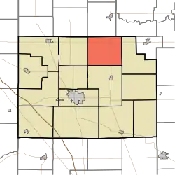 Location of Warren Township in Clinton County
