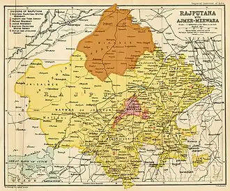 Bikaner State with Rajputana, in the Imperial Gazetteer of India (1909).
