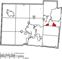 Location of Lemon Township in Butler County