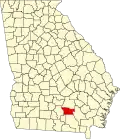 State map highlighting Atkinson County