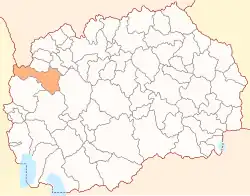Location of Municipality of Gostivar