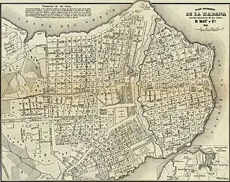 Map of Habana (1853)