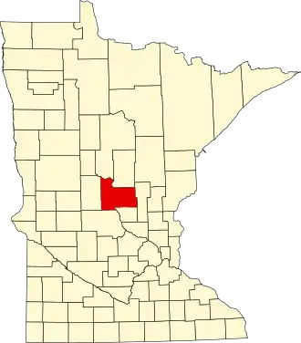 State map highlighting Morrison County