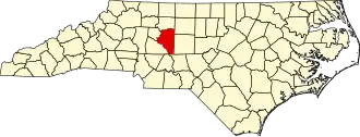 State map highlighting Davidson County