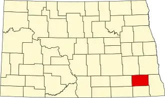 Ransom County map