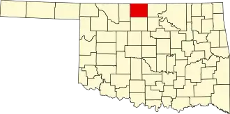State map highlighting Grant County