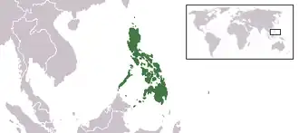 Territory claimed by the Central Executive Committee in Asia