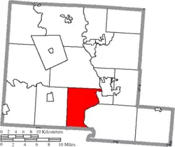 Location of Wayne Township in Pickaway County
