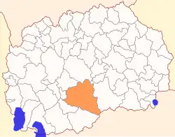 Location of Municipality of Prilep