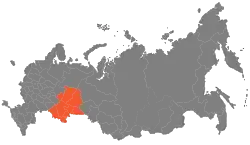 Map of Ural Economic Region