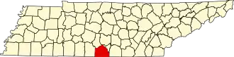 State map highlighting Lincoln County