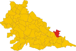 Ostiglia within the Province of Mantua
