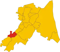 Riolo Terme within the Province of Ravenna