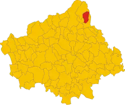 The municipal territory in the province of Treviso.