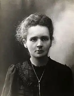 Image 5Marie Skłodowska-Curie (1867–1934) received Nobel prizes in physics (1903) and chemistry (1911). (from History of physics)