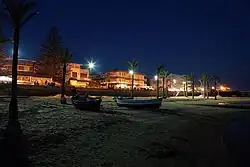 The seafront by night